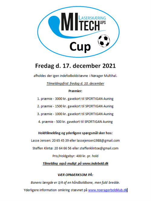 MITech Cup 2021 - Invitation